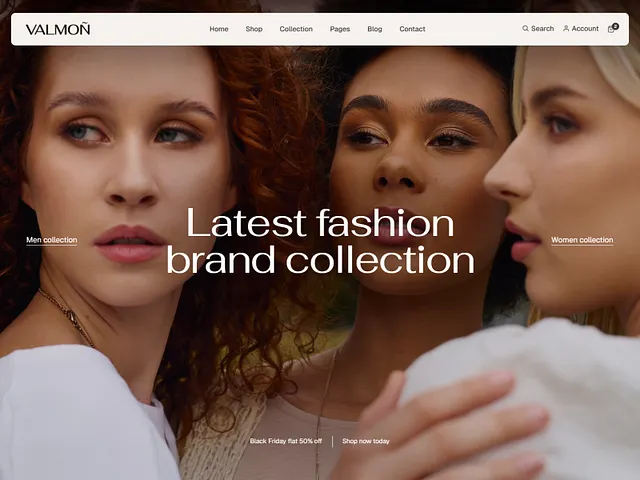 Clothing website design