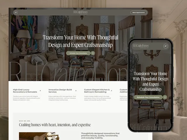 Crafted home website