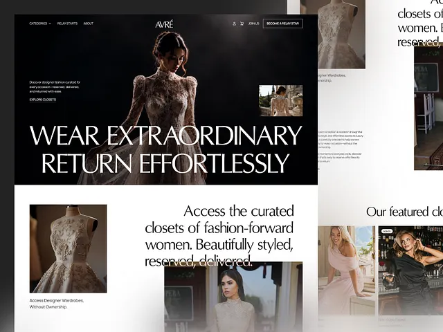Fashion luxury ecommerce website