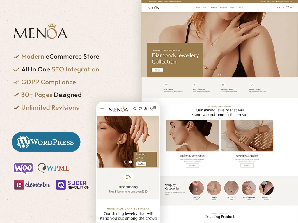 Jewelry ecommerce store