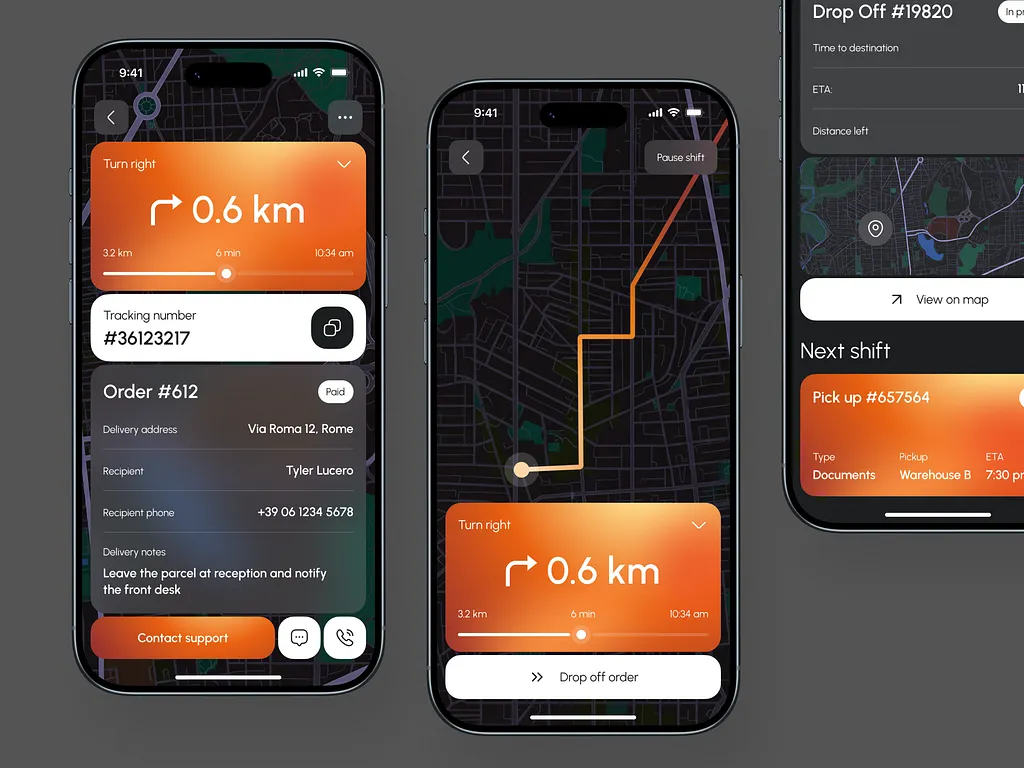 Logistics mobile application