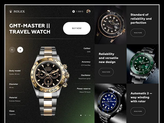 Luxury ecommerce website
