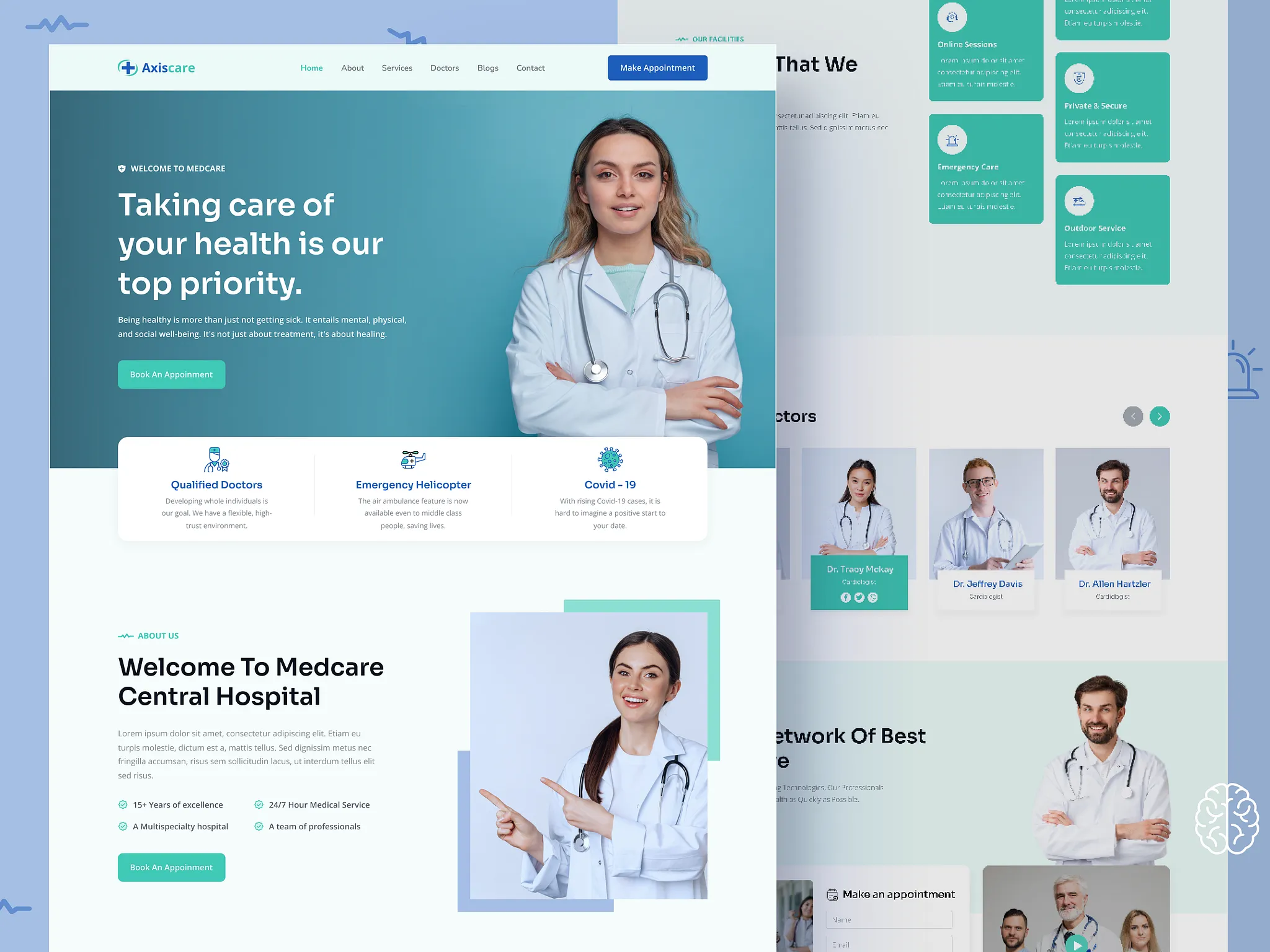 Medical website design