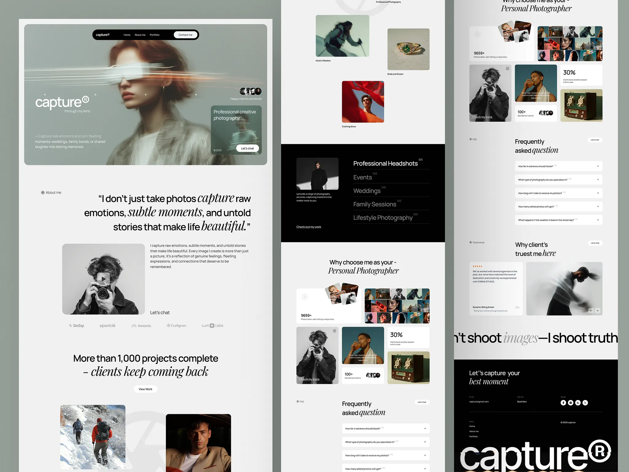 Custom website design project