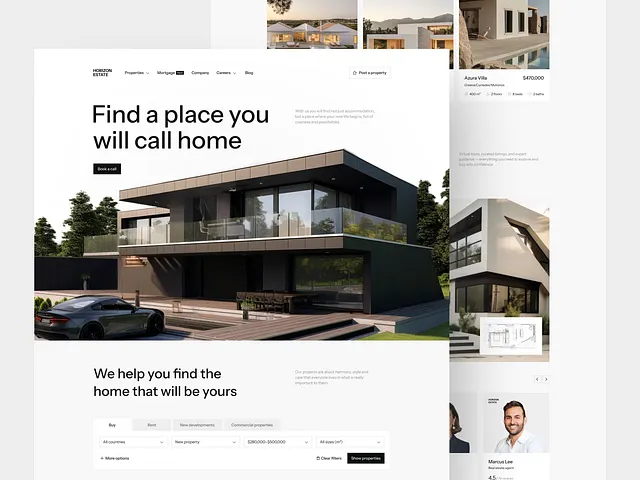 Real estate website project