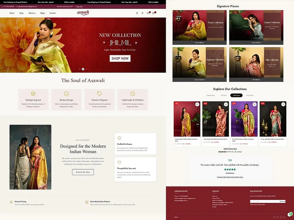 Shopify ecommerce store